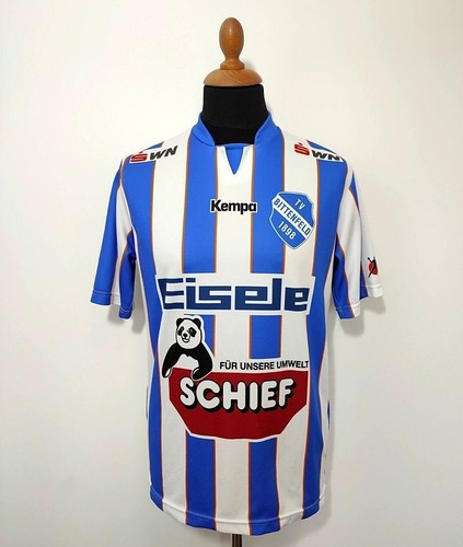 TV Bittenfeld Handball Jersey Sz.L Kempa Men 2010-11 Shirt Kit Blue White Eisele