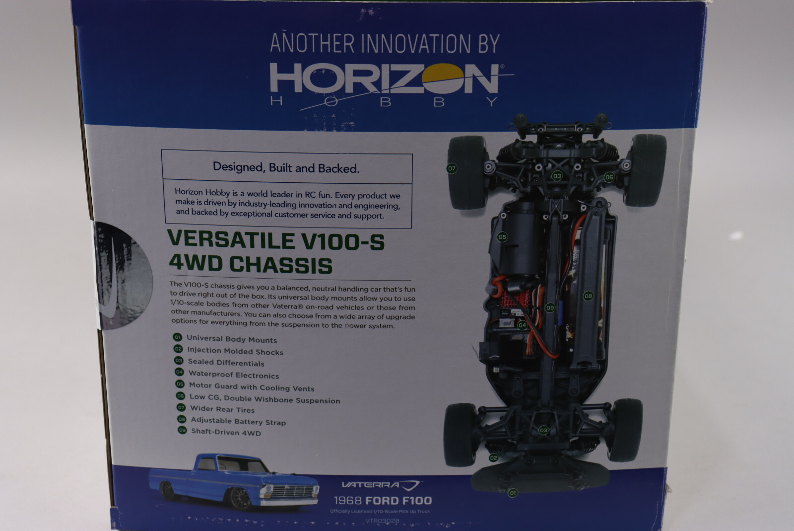 New Sealed OOP Vaterra 1968 Ford F100 RTR 1/10 4WD R/C Pickup Truck VTR03028