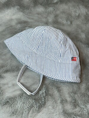 Janie and Jack Toddler 18-24 Months Striped American Flag Bucket Sun Hat