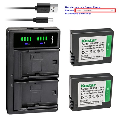 Kastar Battery LTD2 Charger for Sony DCR-IP1K DCR-IP200K DCR-IP210, DCR-IP210E