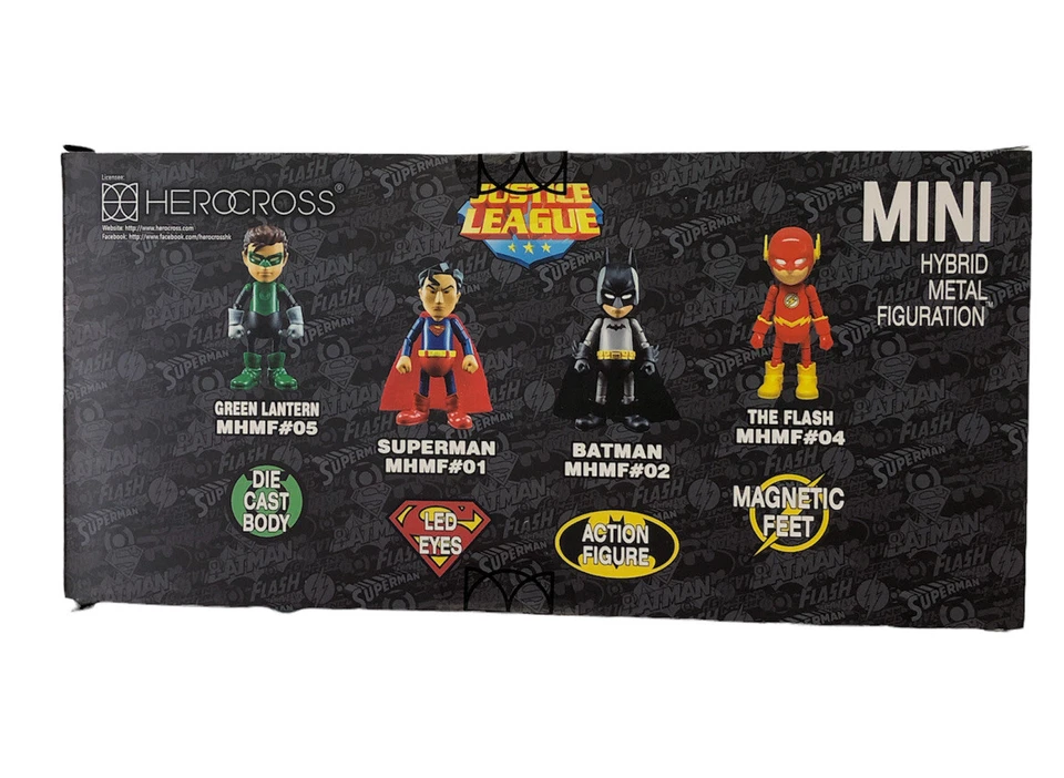 Figura de acción Herocross Mini HMF caja de 4 Justice League Series 0.5 ''DC Comics'' Foto 2 de 4