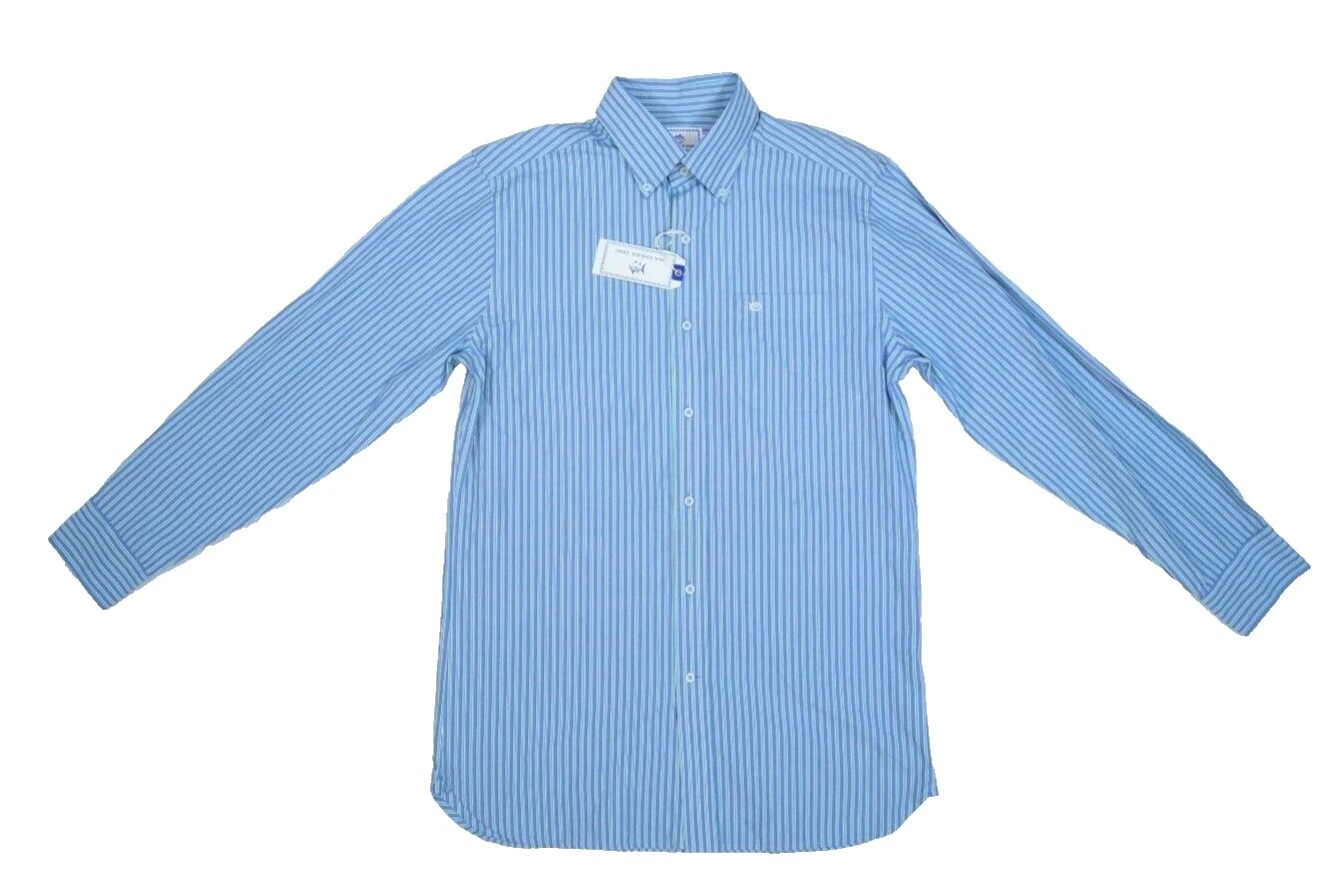 Long Sleeve Classic Fit Striped Casual Button-Down Shirts for Men