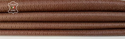 Marron Yeux Attraction Imprimé Mince Doux Italien Agneau Cuir 6 + Sqf 0.4mm # - Photo 1/4