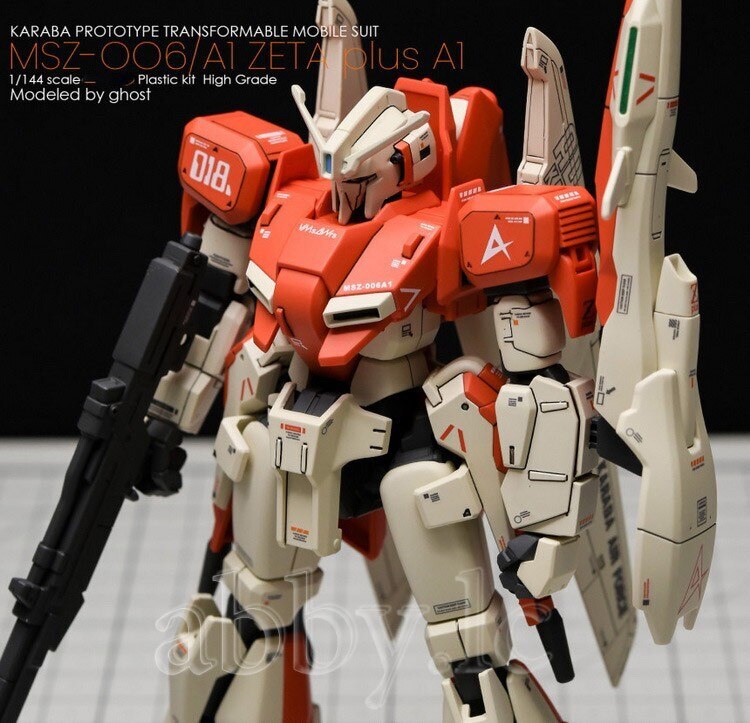for HG 1/144 Zeta Z A1 Plus Test Image Color EXPO UV Light