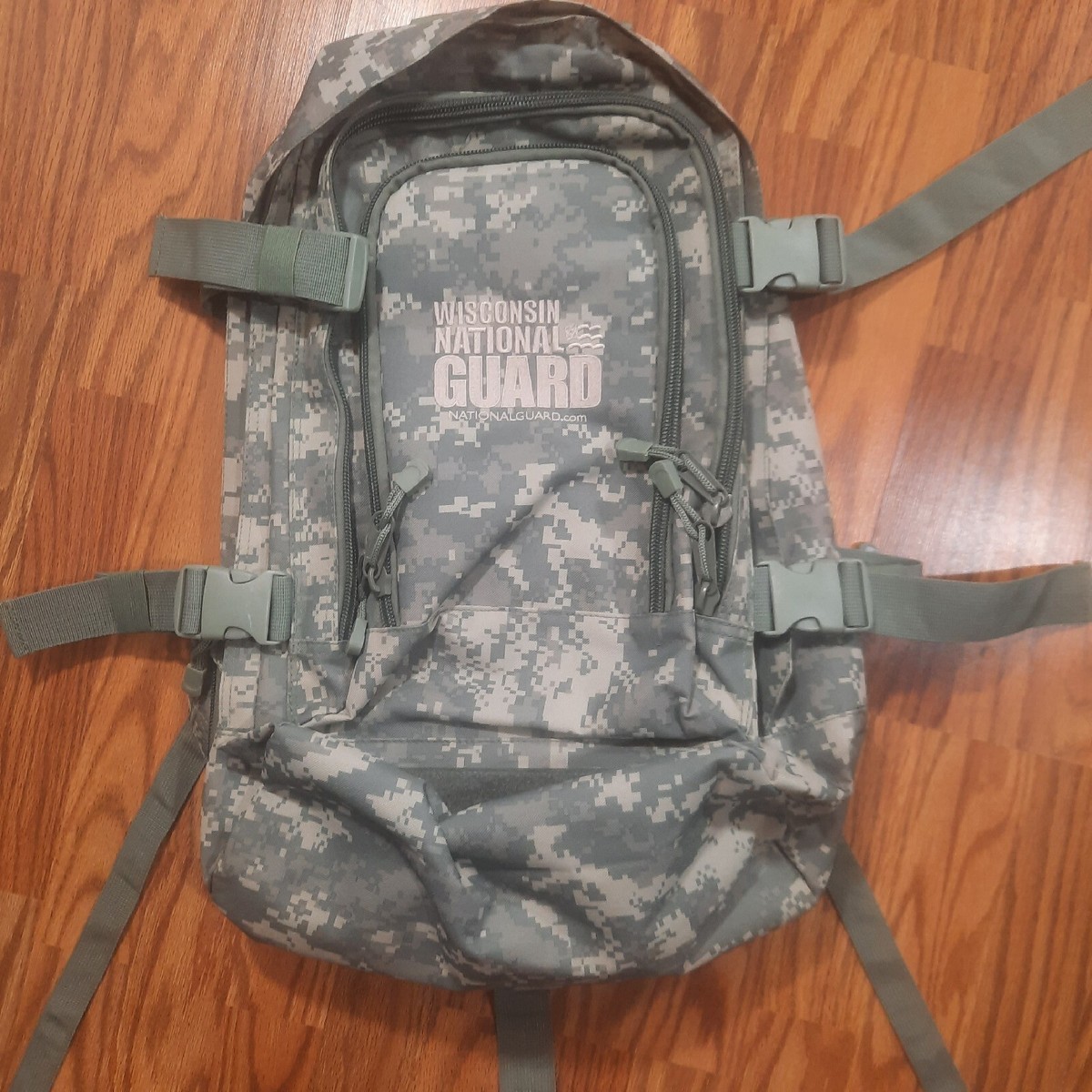 Wisconsin National Guard Large Tactical Digital Camo Backpack Bag