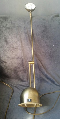 Tischlampe massive messing~ 80er Made in Belgium Bauhaus lamp desk - Bild 2 von 5