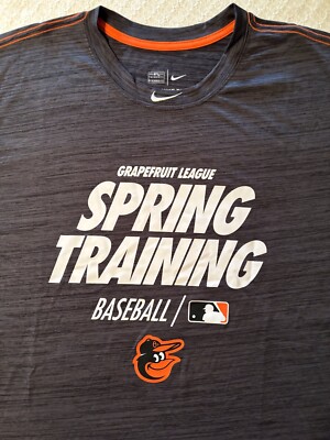 Men's Baltimore Orioles Nike Dark Gray Heathered T Shirt Size XL