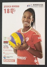 3765 Jessica Rivero SC Potsdam Bundesliga Siatkówka Damska Karta z autografem