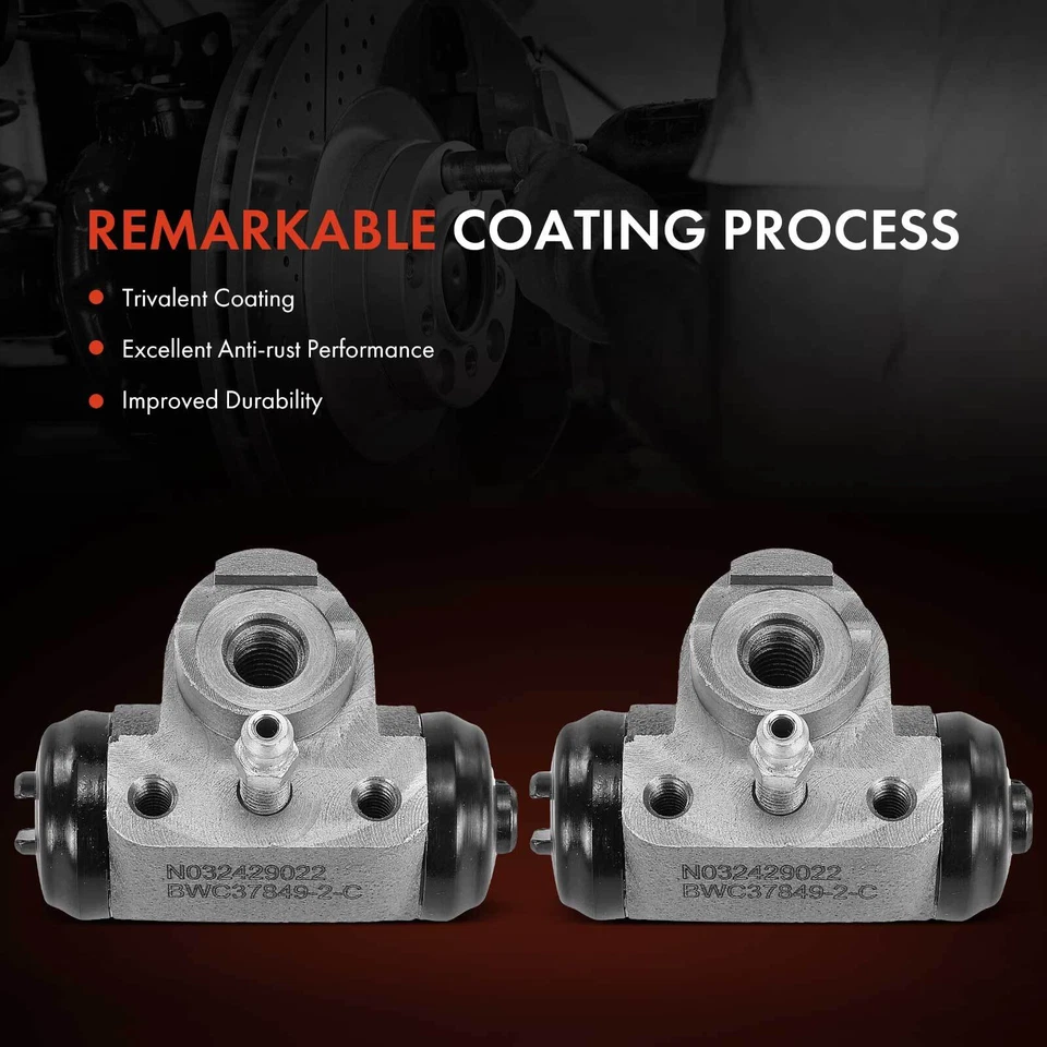 2x Cilindro de rueda de freno de tambor trasero derecho y derecho para Saturn SW1 SW2 SL1 SL2 SL SC1 SC2 Foto 3 de 4