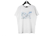 authentic A.P.C. T-Shirt Size L white wave