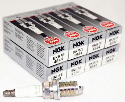 #ad Set of 8 Genuine NGK 4644 Solid Tip Spark Plug V Power BKR7E $30.05