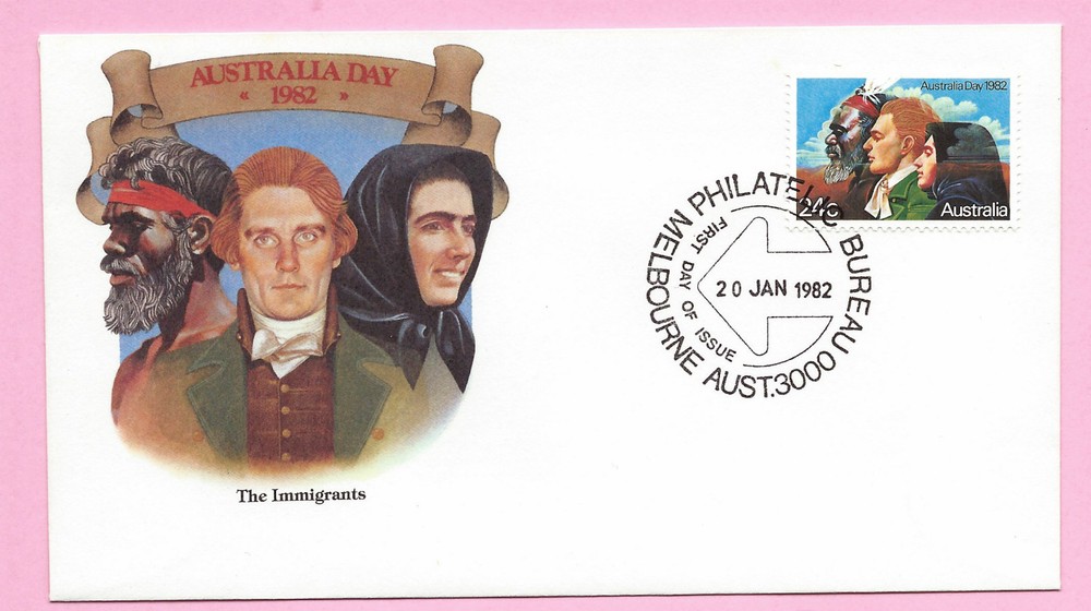 AUSTRALIA - FDC 1982 - AUSTRALIA DAY The Immigrants - Fdi - MELBOURNE Philatelic