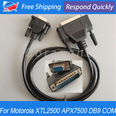 For High Power Models Motorola APX7500 XTL2500 XTL5000 DB9 COM Programming Cable