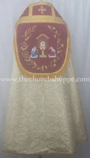 Corpus Christi  Gold Cope & Stole Set capa pluvial far fronte Cope Vestment