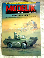 Ww11  Ford Gpa Amphibious Jeep Paper Model By Kartonowy - -poland - 125 Scale