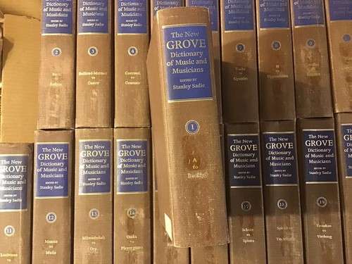 1980 COMPLETE SET 20 Vols New Grove Dictionary of Music and Musicians Sadie Hb G - Picture 3 of 8