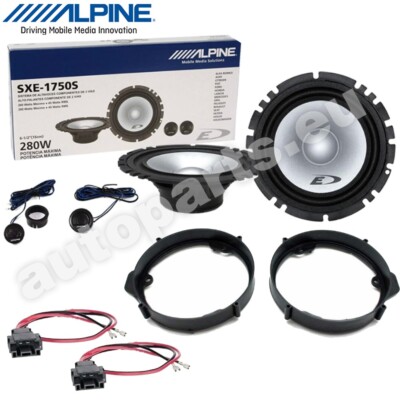 Kit 4 Lautsprecher Alpine SXE-1750s Vorne Für Mercedes GLA (H247)