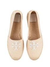Tory Burch Weston Natural Logo Espadrille Flats Size 7