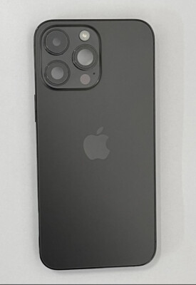 iPhone 14 Pro Max Space black Back Housing Replacement W Small