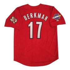 Lance Berkman Houston Astros Alt Brick Red 2005 World Series Men's Jersey S-3XL