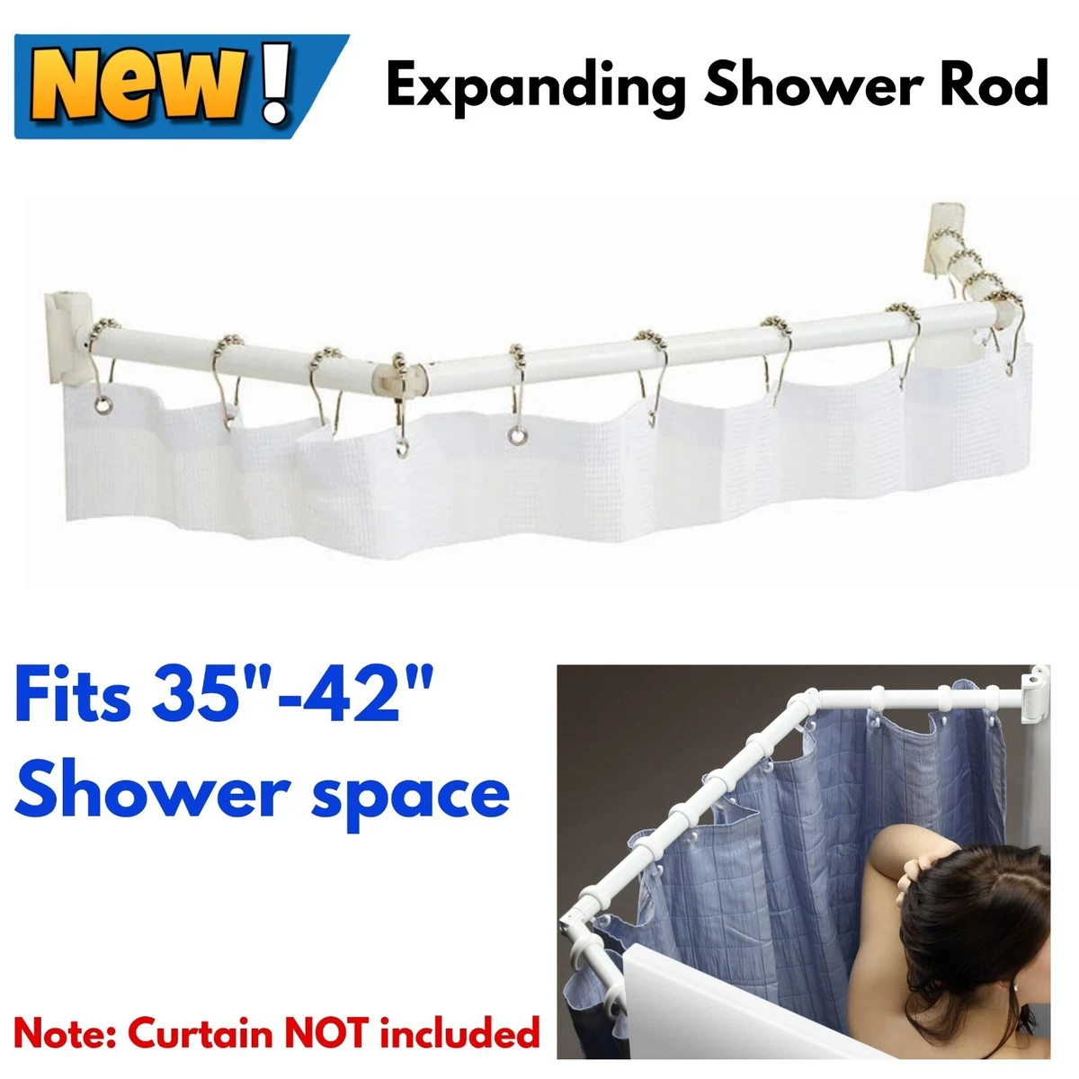 Shower curtain outlet for a camper