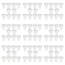 96x Gu10 Bulb Set 5w Warm White 3000K 345lm Bulk Buy