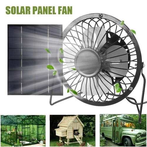 2.5W Solar Panel Ventilator Solar Abluftventilator für Hühnerstall & Gewächshaus - Bild 17 von 17