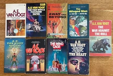 9X A E Van Vogt Mind Cage Anarchistic Beast Masters Rull Winged Åway Man **Lot**
