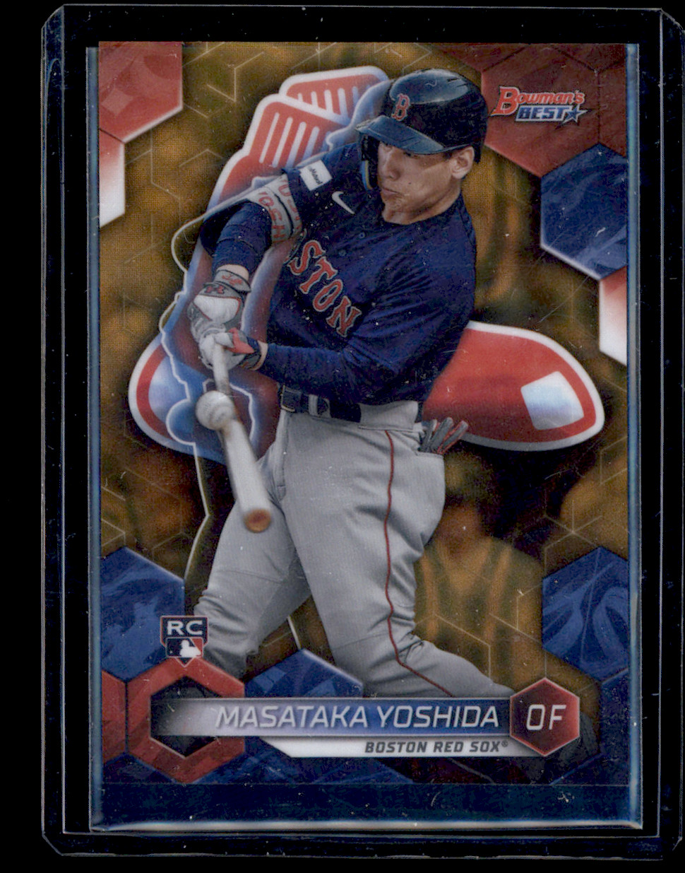 2023 Bowman's Best #40 Masataka Yoshida Gold Lava Rookie 9/75 Boston Red Sox