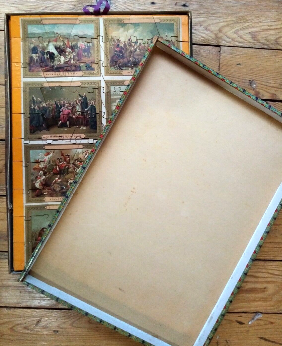 Grand Jeu De Puzzles Historiques 1914 – Boîte 3 Puzzles WWI – Schneider Et Cie