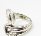925 Sterling Silver  Vintage Art Deco Bypass Band Ring Sz 7  RG3339 — photo 6