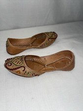 Kids Indian Pakistani Arabian Aladdin Khussa Leather Handmade Shoes E