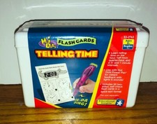 Educational Insights Hot Dots Telling Time Flash Cards Homeschool Teacher NEW