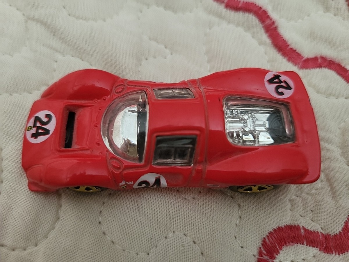 Vintage Hot Wheels Ferrari P4 2001 Mattel Red Made in Malaysia | eBay