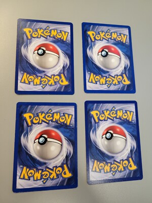 Pokemon Lot Of 4 Vintage 1998 Pokemon Cards Trainer Cards Lot 1
