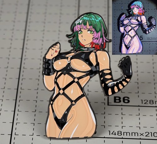 One Punch-Man Fubuki Sexy Glow-in-the-Dark Hard enamel Metal Pin Badge Gift - Picture 4 of 5
