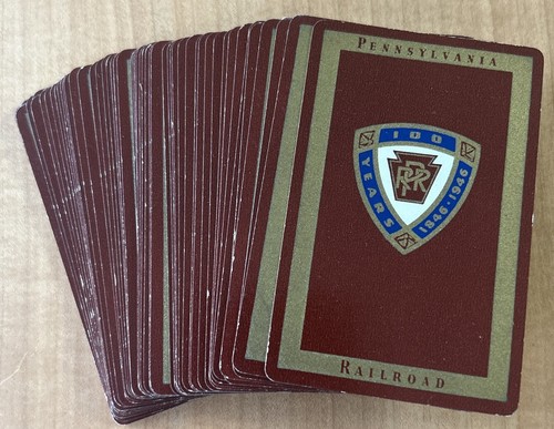 PENNSYLVANIA RAILROAD 100 Year Anniversary 1846-1946, Complete 52 Card Deck