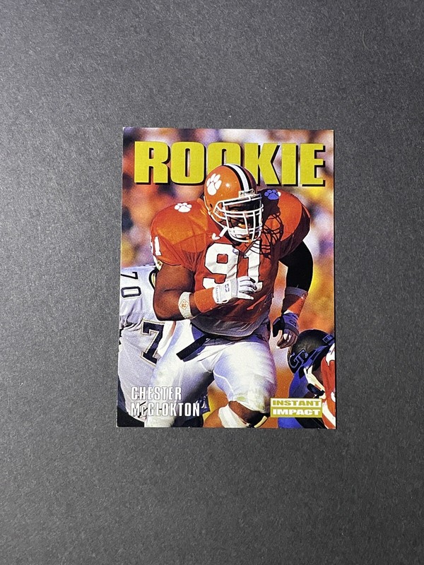 1992 Skybox Impact Chester McGlokton Rookie Card #342 - Los Angeles Raiders