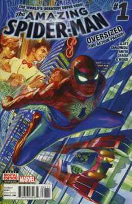 THE AMAZING SPIDER-MAN #1 OVERSIZED NM 2015 UNREAD MARVEL COMICS bin-2017-6766