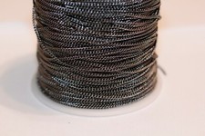 75ft 2x1.5mm Brass Gunmetal Curb/twist Cable Chain links 1 day Shipping