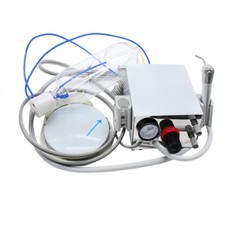 Portable Dental Handpiece Turbine Unit 4 Holes +3 way Syringe For Air Compressor