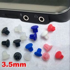 3.5mm Silicone Rubber Hole Plug Blanking End Cap Seal Stopper Audio Headset Jack