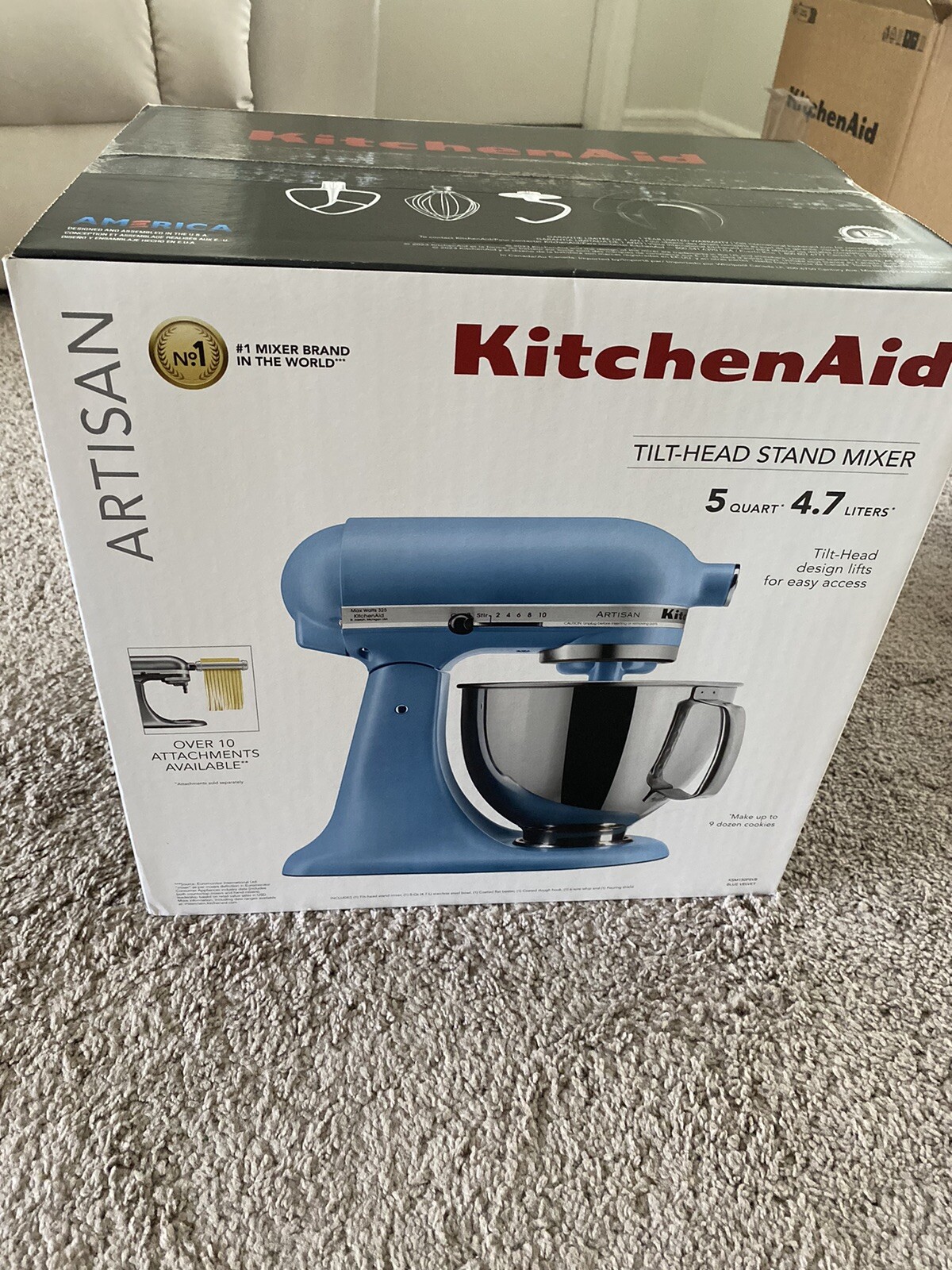 Artisan Series 5 Quart Tilt-Head Stand Mixer- Brand New