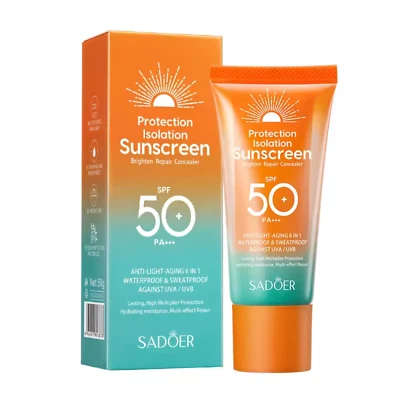SADOER SPF 50 SUNSCREEN FACE CREAM SUN PROTECTION PA+++ OIL CONTROL DAILY MOISTURISER