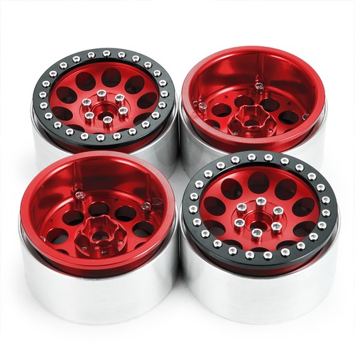 Cerchi in lega FLYXM 2,2'' Beadlock per Axial Wraith 90048 SCX10 TRX-4 1/10 RC - Foto 2 di 8