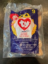 Ty "Bones the Dog " 9 McDonalds Teenie Beanie Baby 1998 New