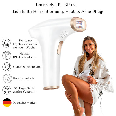 IPL Haarentfernung Laser   Schmerzloser Haarentferner Removely IPL 3 Plus