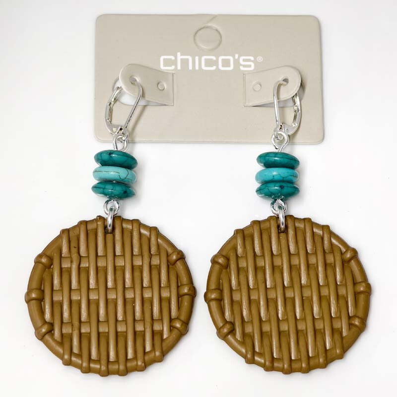 New Chicos Beads Round Drop Earrings Gift Fashion Women Party Holiday Jewelry