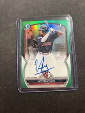 2023 Bowman Chrome 1st VICTOR IZTURIS Cleveland Guardians True Green Auto SP /99