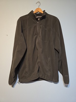 LL BEAN Men's Trail Fleece Full Zip Gray Jacket Size Large W/ 5 Pockets